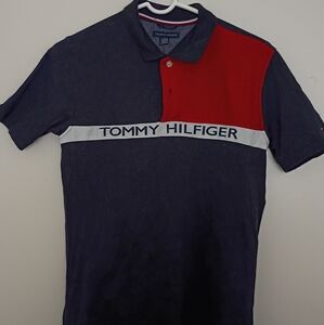 Tommy Hilfiger Boy's Polo in Navy and Red